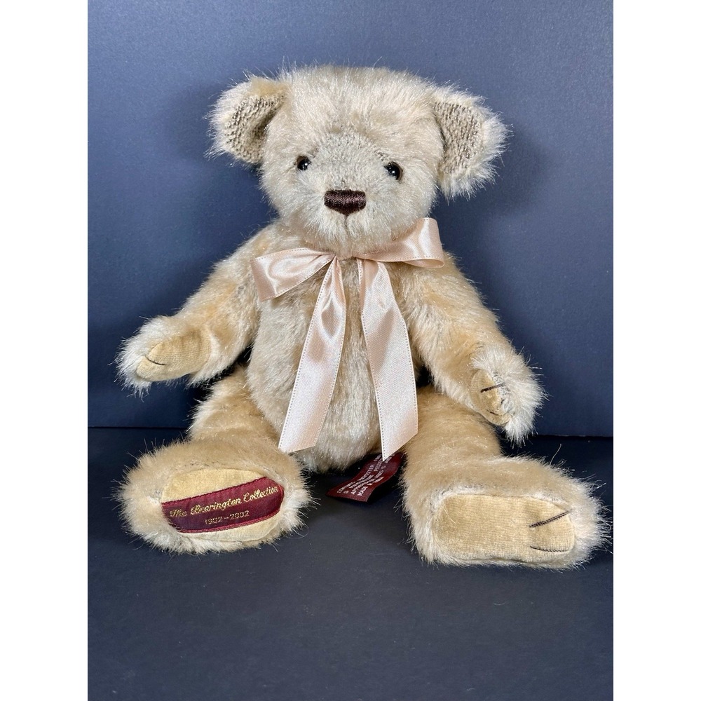 1902-2002 The Bearington Collection Teddy Bear Handsome Plush Animal Bow